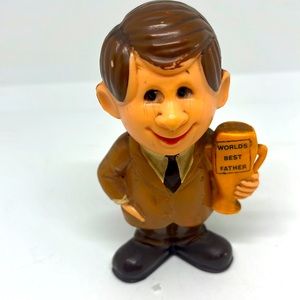 Vintage Berries 1970 World’s Best Father Figurine - Hong Kong